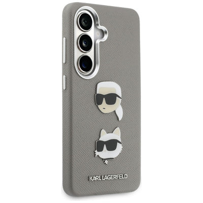 Karl Lagerfeld Saffiano Double Heads Metal case for Samsung Galaxy S26 - silver