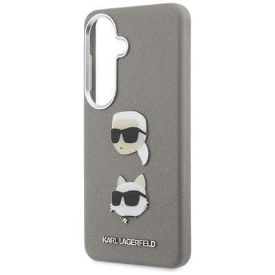 Karl Lagerfeld Saffiano Double Heads Metal case for Samsung Galaxy S26 - silver