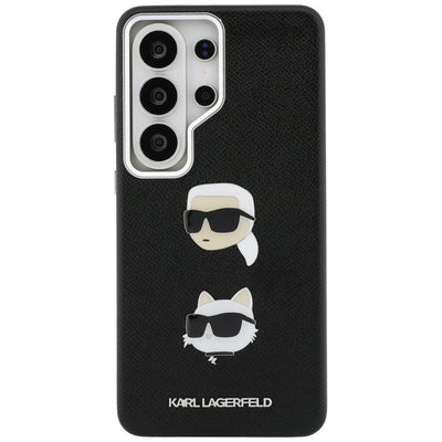 Karl Lagerfeld Saffiano Double Heads Metal Case for Samsung Galaxy S26 Ultra - Black