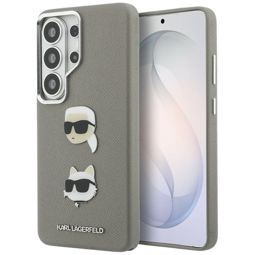 Karl Lagerfeld Saffiano Double Heads Metal case for Samsung Galaxy S26 Ultra - silver