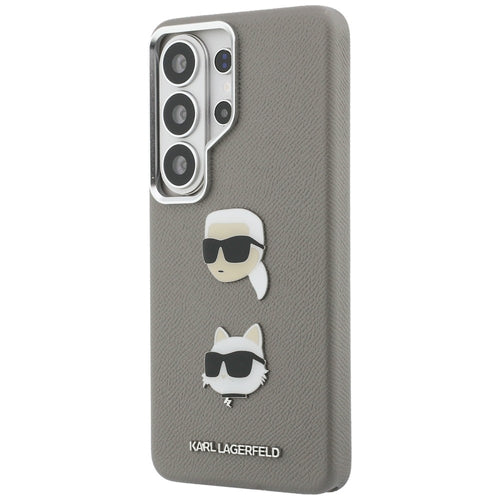 Karl Lagerfeld Saffiano Double Heads Metal case for Samsung Galaxy S26 Ultra - silver