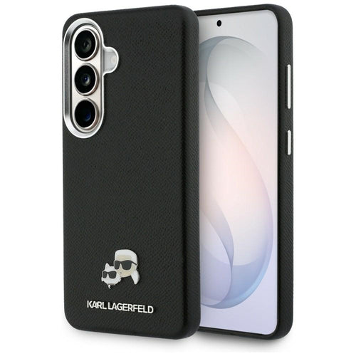 Etui Karl Lagerfeld Saffiano KC Metal    Logo MagSafe do Samsung Galaxy S26 czarny