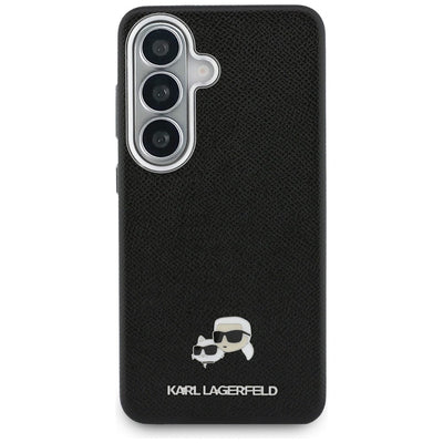 Etui Karl Lagerfeld Saffiano KC Metal    Logo MagSafe do Samsung Galaxy S26 czarny