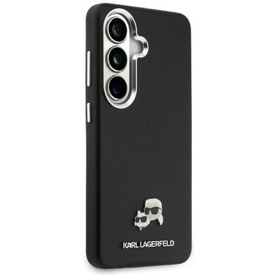 Etui Karl Lagerfeld Saffiano KC Metal    Logo MagSafe do Samsung Galaxy S26 czarny