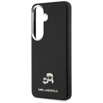 Etui Karl Lagerfeld Saffiano KC Metal    Logo MagSafe do Samsung Galaxy S26 czarny