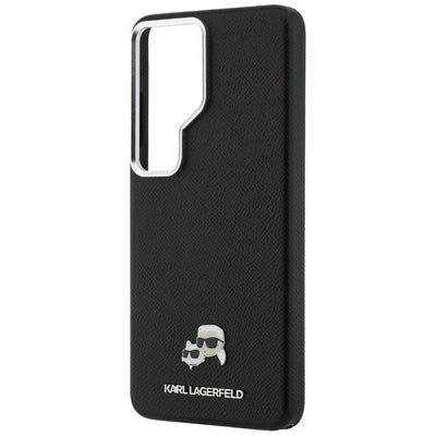 Karl Lagerfeld Saffiano KC Metal Logo MagSafe Case for Samsung Galaxy S26 Ultra - Black