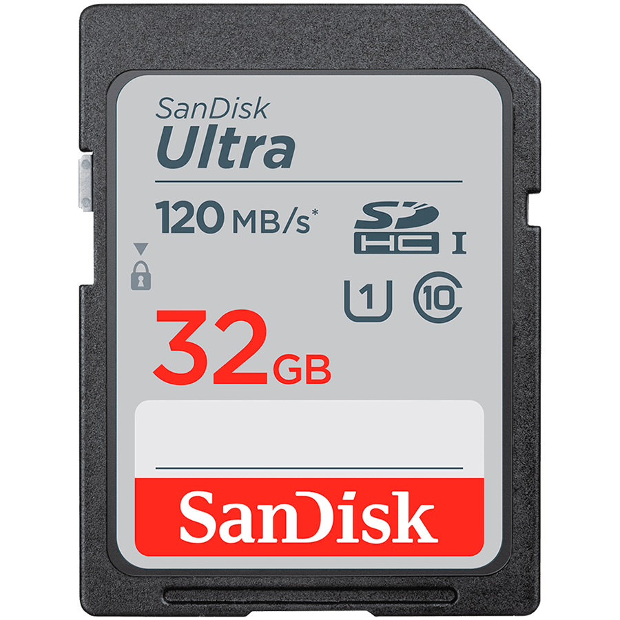 SANDISK Ultra 32GB SDHC Memory Card 100MB/s
