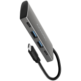 AXAGON HMC-4G2 2x USB-A + 2x USB-C, USB-C 3.2 Gen 2 10Gbps hub, 13cm USB-C cable