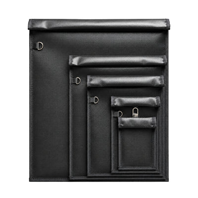 Set of 5 Fireproof OTN-5 RFID Signal Blocking Bags - Black — Hurtel