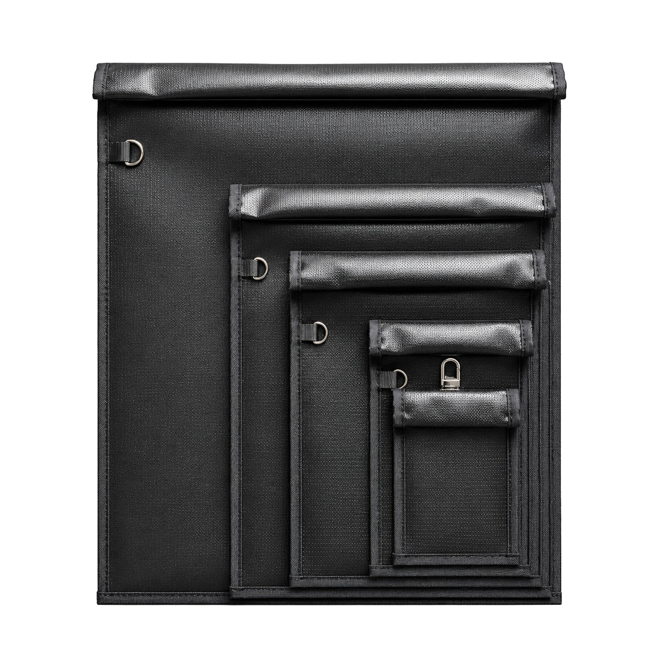 Set of 5 Fireproof OTN-5 RFID Signal Blocking Bags - Black — Hurtel