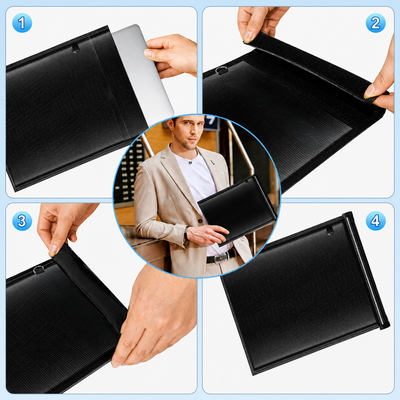 Set of 5 Fireproof OTN-5 RFID Signal Blocking Bags - Black — Hurtel