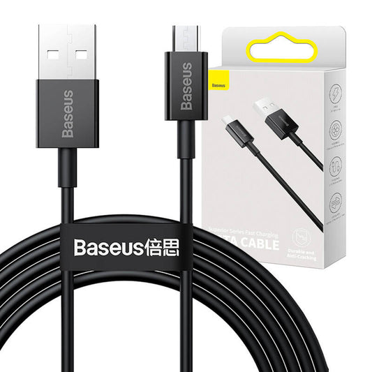Baseus Superior Series Cable USB to micro USB, 2A, 2m (black) - Product Image 1