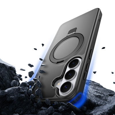 Dux Ducis Yind Case for Samsung Galaxy S26+ with Stand, Compatible with MagSafe - Black