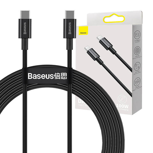Baseus Superior Series Cable USB-C to USB-C, 100W, 1m (black) - Product Image 1