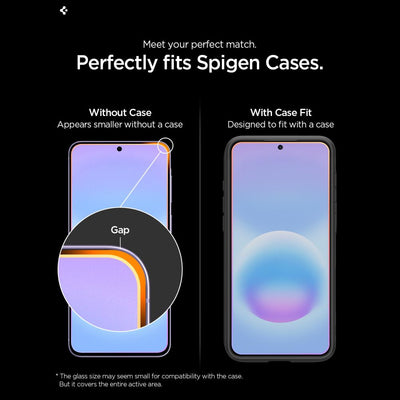 Spigen Glas.tR EZ Fit Pro 2-Pack Tempered Glass for Samsung Galaxy A57 5G