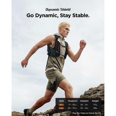 Spigen A721 Dynamic Shield ML Running Vest with 500 ml Soft Flask - Black