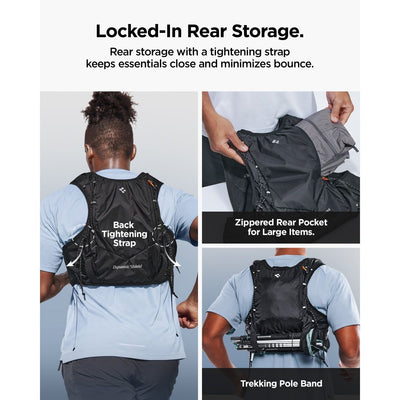 Spigen A721 Dynamic Shield ML Running Vest with 500 ml Soft Flask - Black