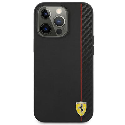 Ferrari On Track Carbon Stripe Case for iPhone 13 / 13 Pro - Black