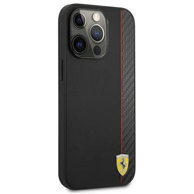 Ferrari On Track Carbon Stripe Case for iPhone 13 / 13 Pro - Black