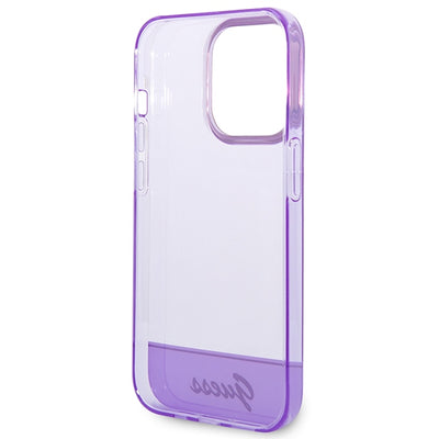 Etui Guess Translucent na iPhone 14 Pro Max - fioletowe