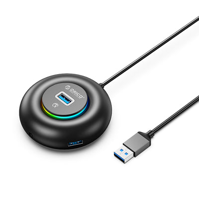 USB-A (male) || USB-A (female) || mini jack 3.5 mm (female) \ 0.3 m — Orico