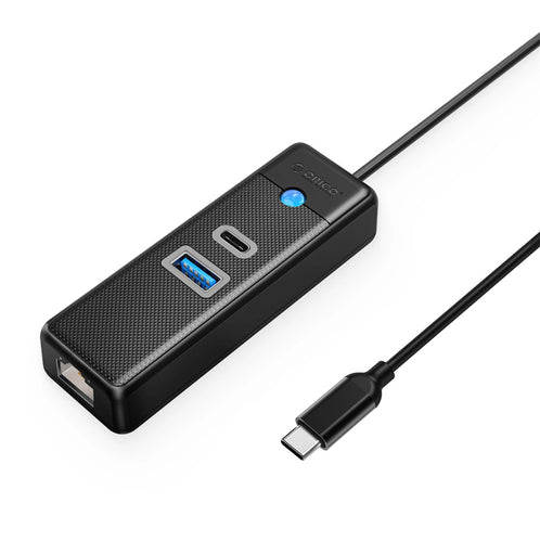 USB-A (female) || USB-C (female) || RJ45 (female) || USB-C (męski) \ 1.8 m \ 2500 Mbps — Orico