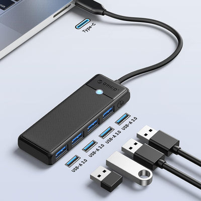 USB-A (female) || USB-C (męski) \ 0.15 m \ Black — Orico