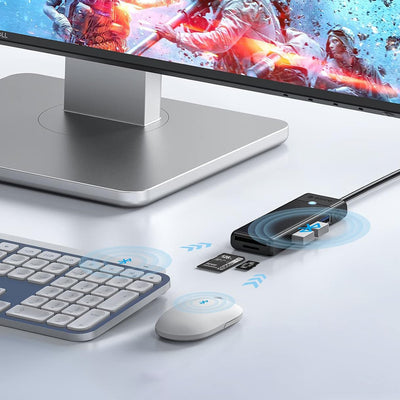 USB-A (male) || USB-A (female) || SD || microSD \ 1 m \ Black — Orico