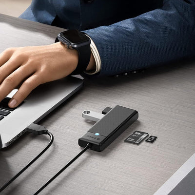 USB-A (male) || USB-A (female) || SD || microSD \ 1 m \ Black — Orico