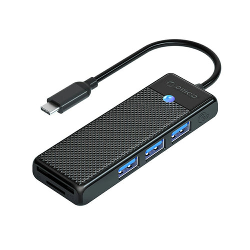 USB-A (female) || SD || microSD || USB-C (męski) \ 1 m \ Black — Orico