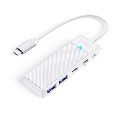 USB-A (female) || USB-C (female) || USB-C (męski) \ 0.15 m \ White — Orico