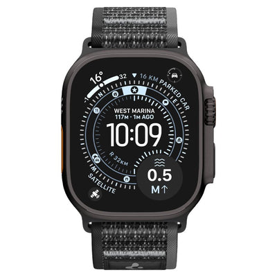 Spigen Athlex Air 2 Strap for Apple Watch 44/45/46/49mm - Black and Gray