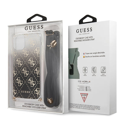 Etui Guess 4G Gradient na iPhone 11 Pro Max - czarne