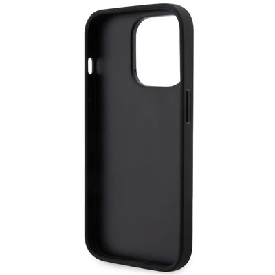 Etui Karl Lagerfeld Saffiano Karl & Choupette na iPhone 14 Pro 6- srebrne