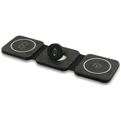 Guess 4G 3-in-1 15W MagSafe Wireless Charger - Black