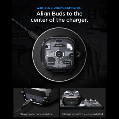 Spigen Ultra Hybrid Zero One Case for Samsung Galaxy Buds 4 / 4 Pro - Black