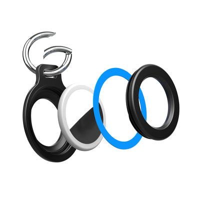 Airtag case with spring buckle, set of 2 - black — Hurtel