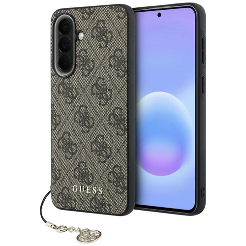 Etui Guess 4G Charm na Samsung Galaxy A57 5G - brązowe
