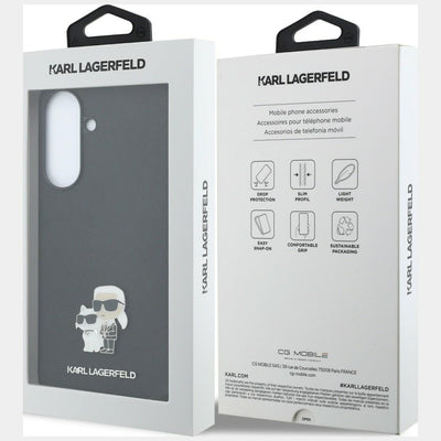 Etui Karl Lagerfeld Saffiano w/ K&C Metal Logo na Samsung Galaxy A57 5G - czarne