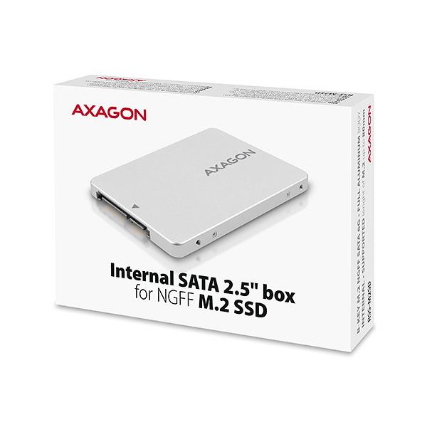 SSD ACC BRACKET BOX 2.5"/SILVER RSS-M2SD AXAGON