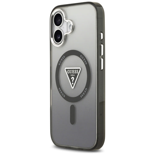 Guess IML Gradient Triangle Logo MagSafe case for iPhone 17 - black