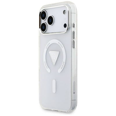 Etui Guess IML Gradient Triangle Logo MagSafe na iPhone 17 Pro Max - przezroczyste