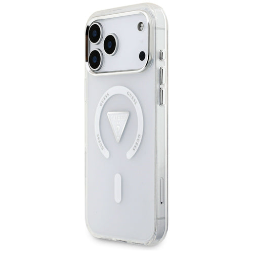 Etui Guess IML Gradient Triangle Logo MagSafe na iPhone 17 Pro Max - przezroczyste