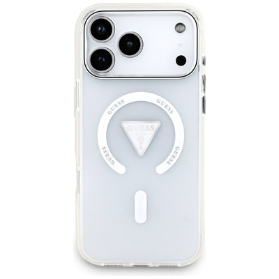 Etui Guess IML Gradient Triangle Logo MagSafe na iPhone 17 Pro Max - przezroczyste