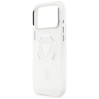 Etui Guess IML Gradient Triangle Logo MagSafe na iPhone 17 Pro Max - przezroczyste