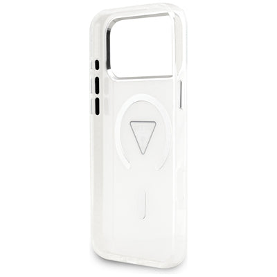 Etui Guess IML Gradient Triangle Logo MagSafe na iPhone 17 Pro Max - przezroczyste