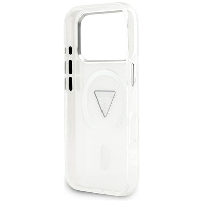 Etui Guess IML Gradient Triangle Logo MagSafe na iPhone 17 Pro - przezroczyste