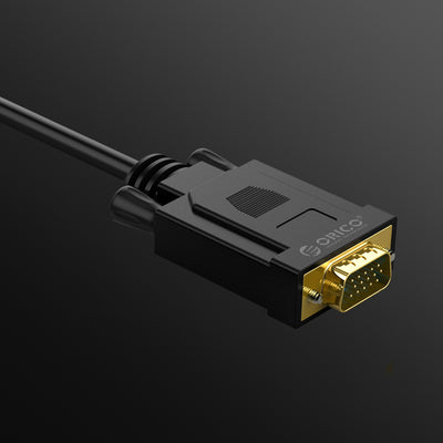 Orico XD-DITV cable DVI 24+1 VGA Full HD adapter 5 m - black