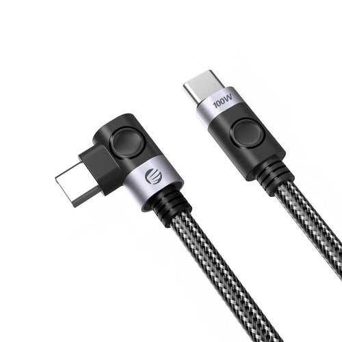 Orico C2CWT USB-C to USB-C PD Angled Cable 100W 20Gbps 4K 60Hz 2m - Black