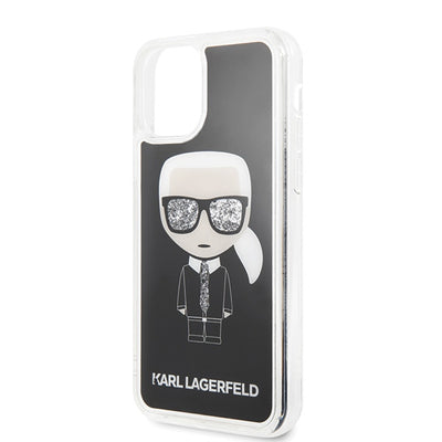 Etui Karl Lagerfeld Iconic Glitter na iPhone 11 Pro - czarne